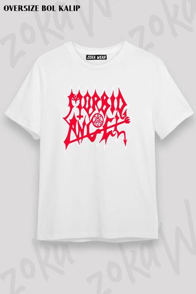 ZOKAWEAR Unisex Oversize kroj Mold Morbid Angel Logo Design Štampano Majica