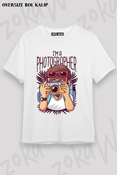 ZOKAWEAR Unisex Oversize Μορφή I Am Photographer Photographer Design Printed ...
