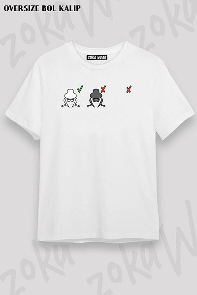ZOKAWEAR Μπλουζάκι με στάμπα Unisex Oversize Pattern Hacker