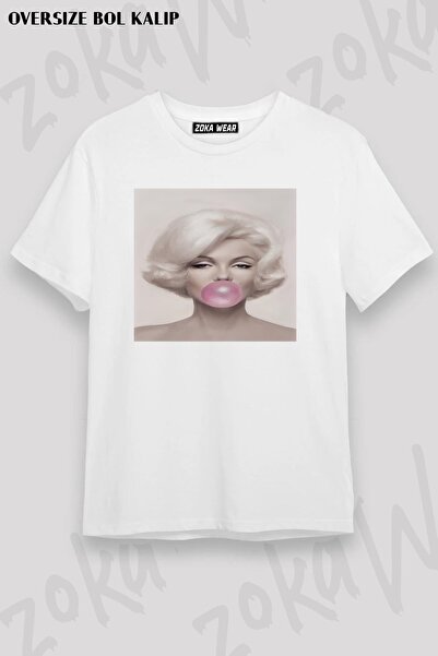 ZOKAWEAR Μπλουζάκι με στάμπα Unisex Oversize Marilyn Monroe 5 Design