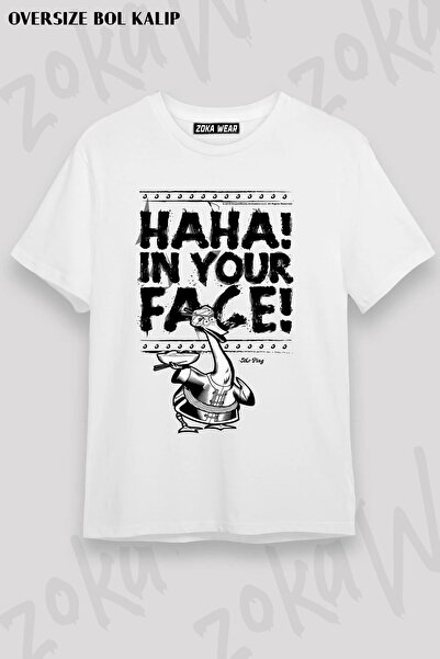 ZOKAWEAR تي شيرت مطبوع عليه King Fu Panda Mr. Ping Haha للجنسين