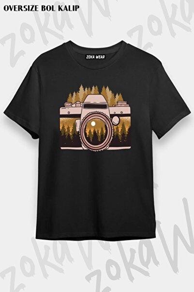 ZOKAWEAR Μπλουζάκι με στάμπα Unisex Oversize Photographer Landscape Design