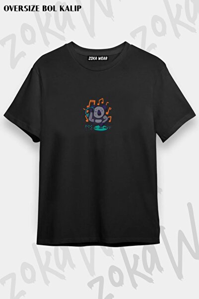 ZOKAWEAR Unisex Oversize kroj Pattern DJ by Koala Design Štampano majica