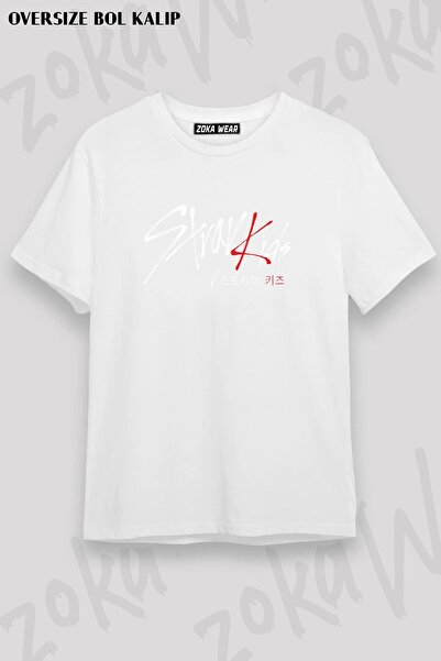 ZOKAWEAR Μπλουζάκι με στάμπα Unisex Oversize Stray Kids K pop Design