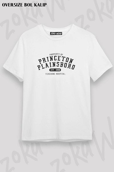 ZOKAWEAR Unisex Oversize Mold Property Of Princeton Plainsboro Design εμπριμέ μπλουζάκι