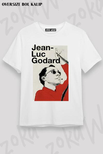 ZOKAWEAR Unisex Oversize Die Jean Luc Godard Design Printed Tshirt
