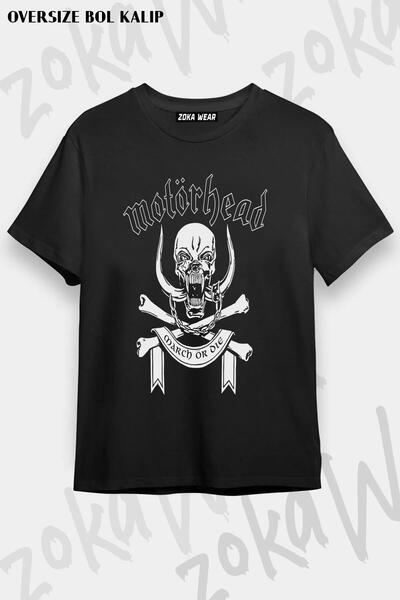 ZOKAWEAR Unisex Oversize kroj Mold MotörHead March Design Štampano majica