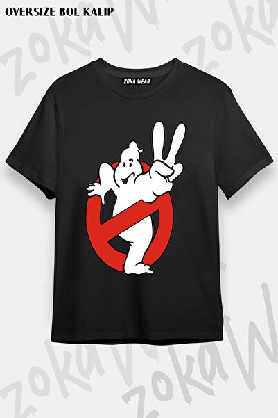 ZOKAWEAR Унисекс тениска с щампа "Ловци на духове" с голям размер