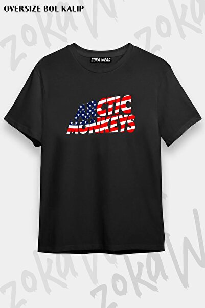 ZOKAWEAR Unisex Oversize kroj Mold Arctic Monkeys B5 Design Štampano majica