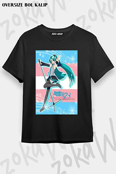 ZOKAWEAR Unisex Oversize kroj Mold Hatsune Miku Trans Rights Design Štampano ...