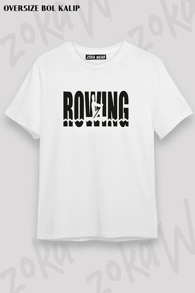 ZOKAWEAR Μπλουζάκι με στάμπα Unisex Oversize Mold Rowing Design