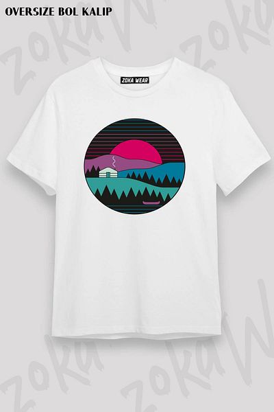 ZOKAWEAR Μπλουζάκι με στάμπα Unisex Oversize Back To Basics Design