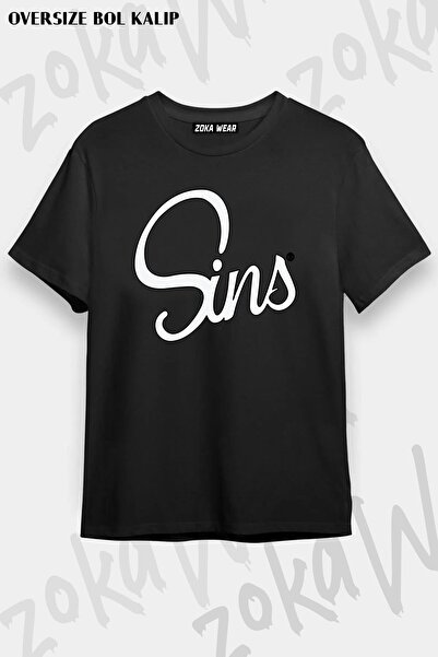 ZOKAWEAR Μπλουζάκι Johnny Sins, Sins Life με στάμπα Unisex Oversize