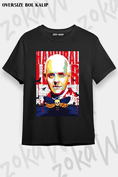 ZOKAWEAR Unisex Oversize kroj Mold Hannibal Design Štampano majica