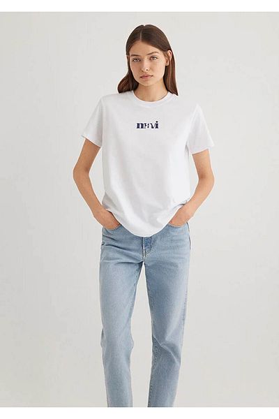 Mavi Λογότυπο Λευκό Γυναικείο T-shirt M1612241-620