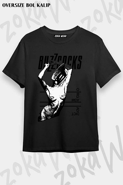 ZOKAWEAR Μπλουζάκι με στάμπα Unisex Oversize Buzzcocks Design