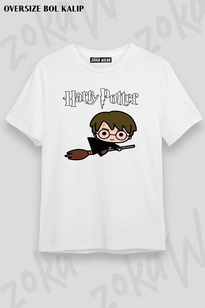 ZOKAWEAR Μπλουζάκι με στάμπα Unisex Oversize Harry Potter Special Design