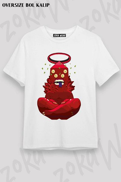ZOKAWEAR Μπλουζάκι με στάμπα Unisex Oversize GOLB Adventure Time Design