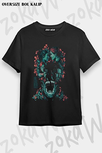 ZOKAWEAR Tricou cu imprimeu unisex oversize The Last Of Us 3 Design