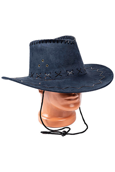 SAVEX Cowboy Hat - Fedora Hat - Navy Blue - Hg-200