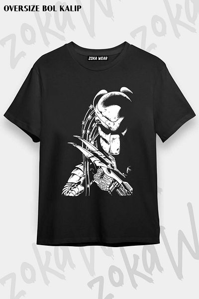 ZOKAWEAR Μπλουζάκι με στάμπα Unisex Oversize Mold Predator Design