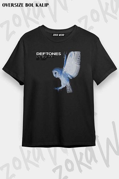 ZOKAWEAR Tricou unisex oversize cu imprimeu Diamond Eyes Deftones Design