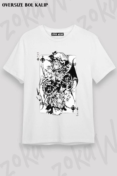 ZOKAWEAR Μπλουζάκι με στάμπα Unisex Oversize Touhou Project Remilia Design