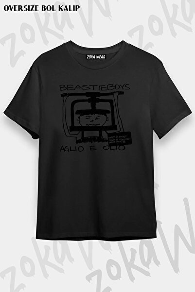 ZOKAWEAR Unisex Oversize kroj Mold Beastie Boys Aglio E Design Štampano majica