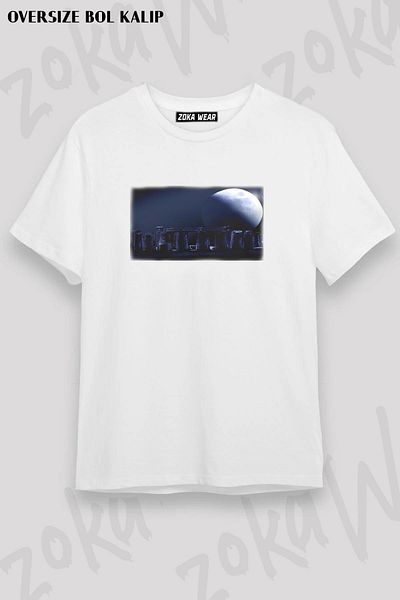 ZOKAWEAR Μπλουζάκι με στάμπα Unisex Oversize Stonehenge Design