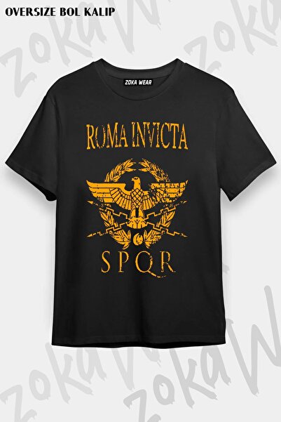 ZOKAWEAR Unisex Oversize kroj Mold Unconquered Rome Design Štampano majica