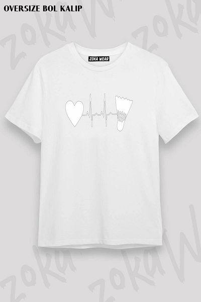 ZOKAWEAR Tricou unisex oversize cu imprimeu Badminton v2 Design