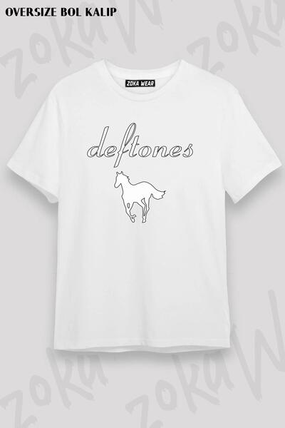ZOKAWEAR Tricou unisex oversize cu imprimeu Horse Deftones Design