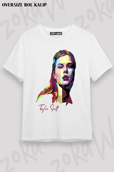 ZOKAWEAR Μπλουζάκι με στάμπα Unisex Oversize Taylor Swift x2 Design