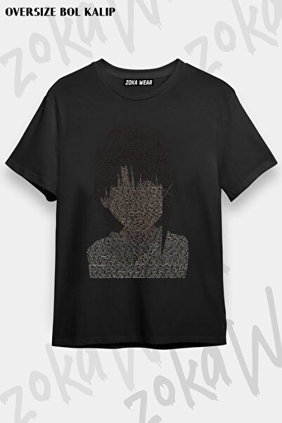 ZOKAWEAR Tricou unisex oversize cu imprimeu cu design transparent