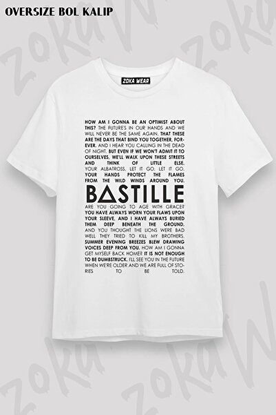 ZOKAWEAR Unisex Oversize kroj Moldovi Bastille Design Štampano Majica