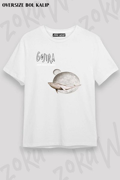 ZOKAWEAR Μπλουζάκι με στάμπα Unisex Oversize Gojira 2 Design