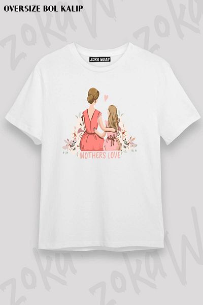 ZOKAWEAR Μπλουζάκι με στάμπα Unisex Oversize Mother's Day v2 Design