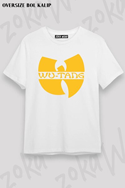 ZOKAWEAR Unisex Oversize Die Wu Tang Classic Logo Rap Hiphop Design Printed T...