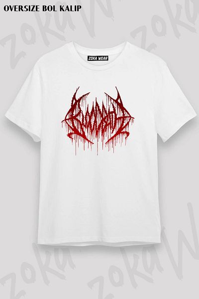 ZOKAWEAR Μπλουζάκι με στάμπα Unisex Oversize Mold Bloodbath Design