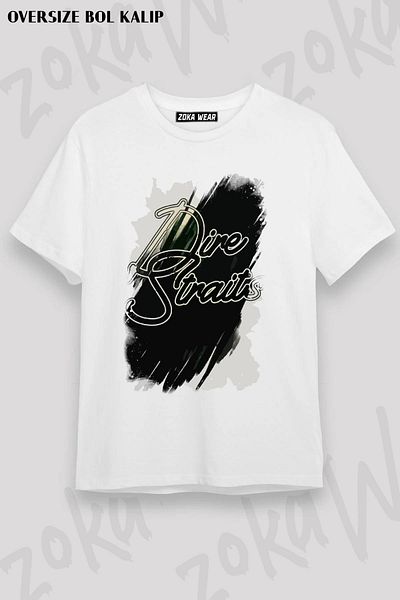 ZOKAWEAR Μπλουζάκι με στάμπα Unisex Oversize Dire Straits Special Design