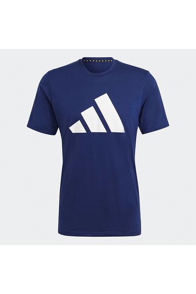 adidas Ανδρικό μπλουζάκι Tr-es Fr Logo Navy Blue Ib8275