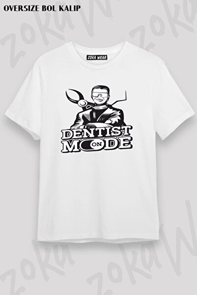 ZOKAWEAR Unisex Oversize kroj Mold Dentist Dentist Mode Design Štampano Majica
