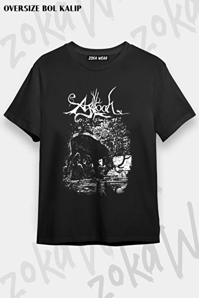 ZOKAWEAR Unisex Oversize Kalıp Agalloch Tasarım Baskılı Tshirt