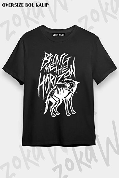 ZOKAWEAR Tricou cu imprimeu unisex oversize Bring Me The Horizon v4