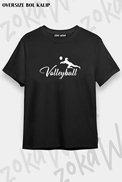 ZOKAWEAR Unisex Oversize kroj Mold Volleyball Volleyball v4 Design Štampano m...