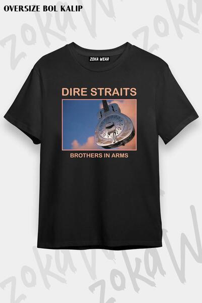 ZOKAWEAR Μπλουζάκι με στάμπα Unisex Oversize Dire Straits Essential Design