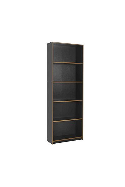 Adore Adore Modern Bookcase, 5 shelves, 64 x 182 x 26 cm - Grey