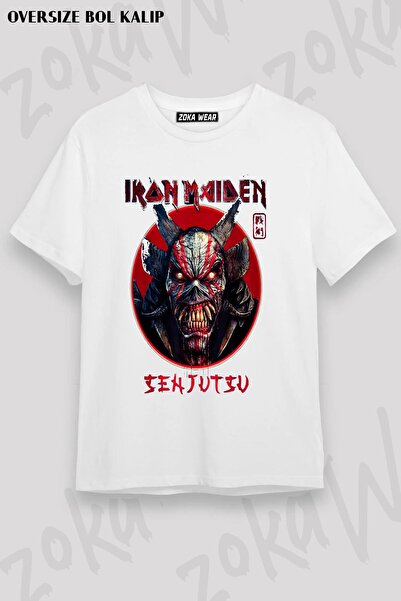 ZOKAWEAR Unisex Oversize kroj Mold Iron Maiden 4 Design Štampano majica