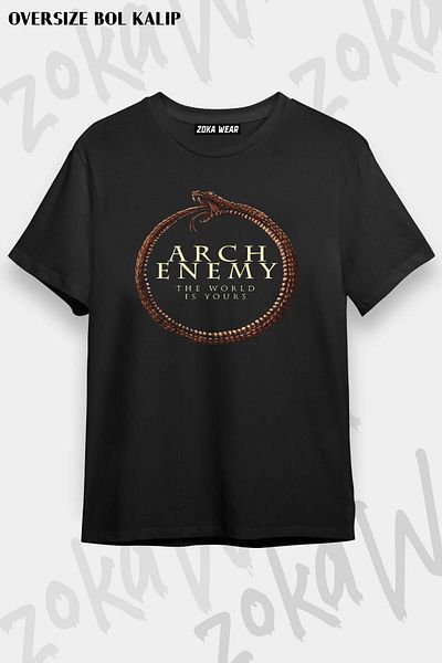 ZOKAWEAR Μπλουζάκι με στάμπα Unisex Oversize Arch Enemy Design