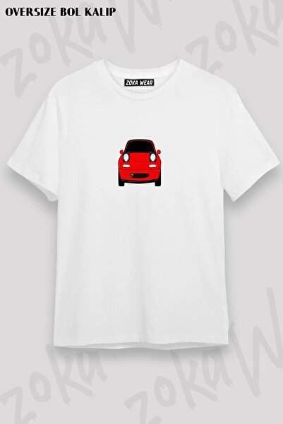 ZOKAWEAR Mazda Miata MX5 NA 1990-1997 Σχεδιασμός εμπριμέ Unisex Oversize T-shirt